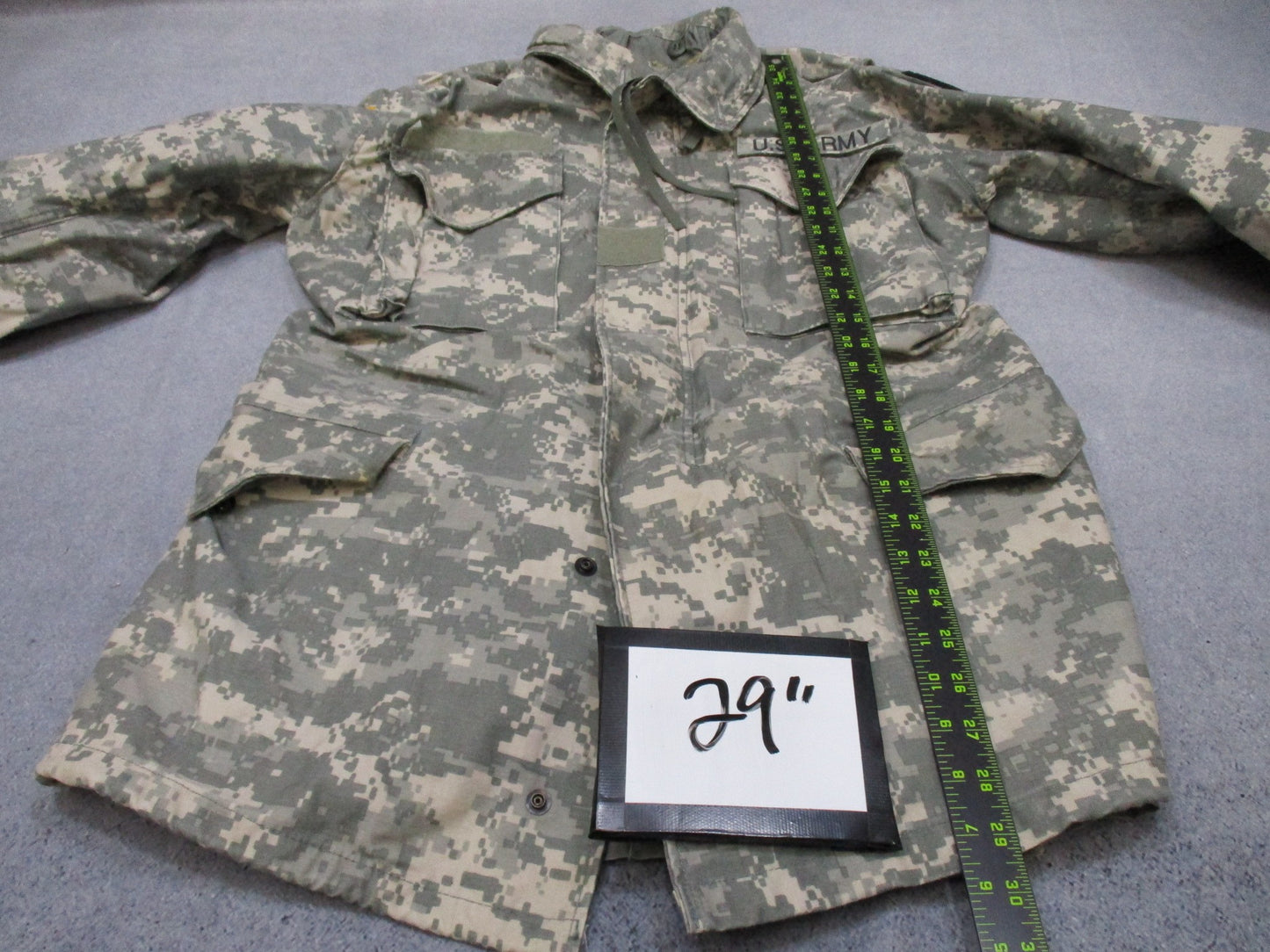 USGI ARMY ACU DIGITAL M-65 FIELD JACKET SMALL/LONG M65 COLD WEATHER COAT UCP - Centex Military Gear