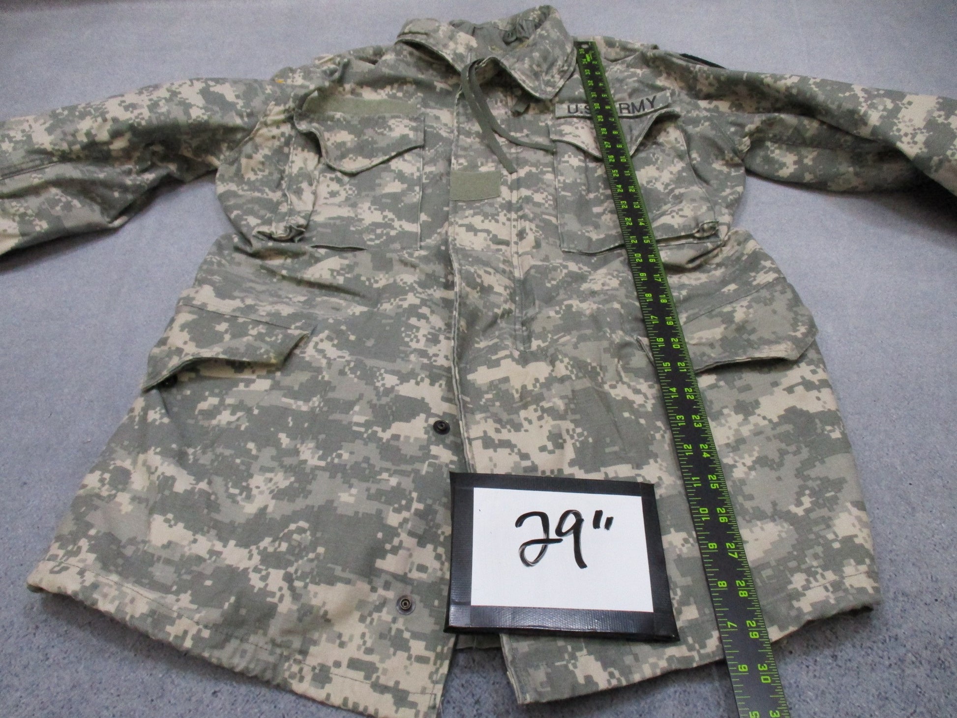 USGI ARMY ACU DIGITAL M-65 FIELD JACKET SMALL/LONG M65 COLD WEATHER COAT UCP - Centex Military Gear