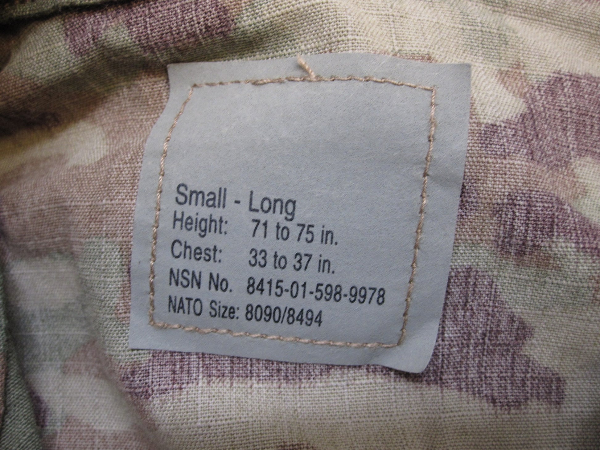 Centex Military Gear Scorpion W2 Small Long Shirt or Coat in Flame Resistant FRACU OCP Multicam Army camouflage.