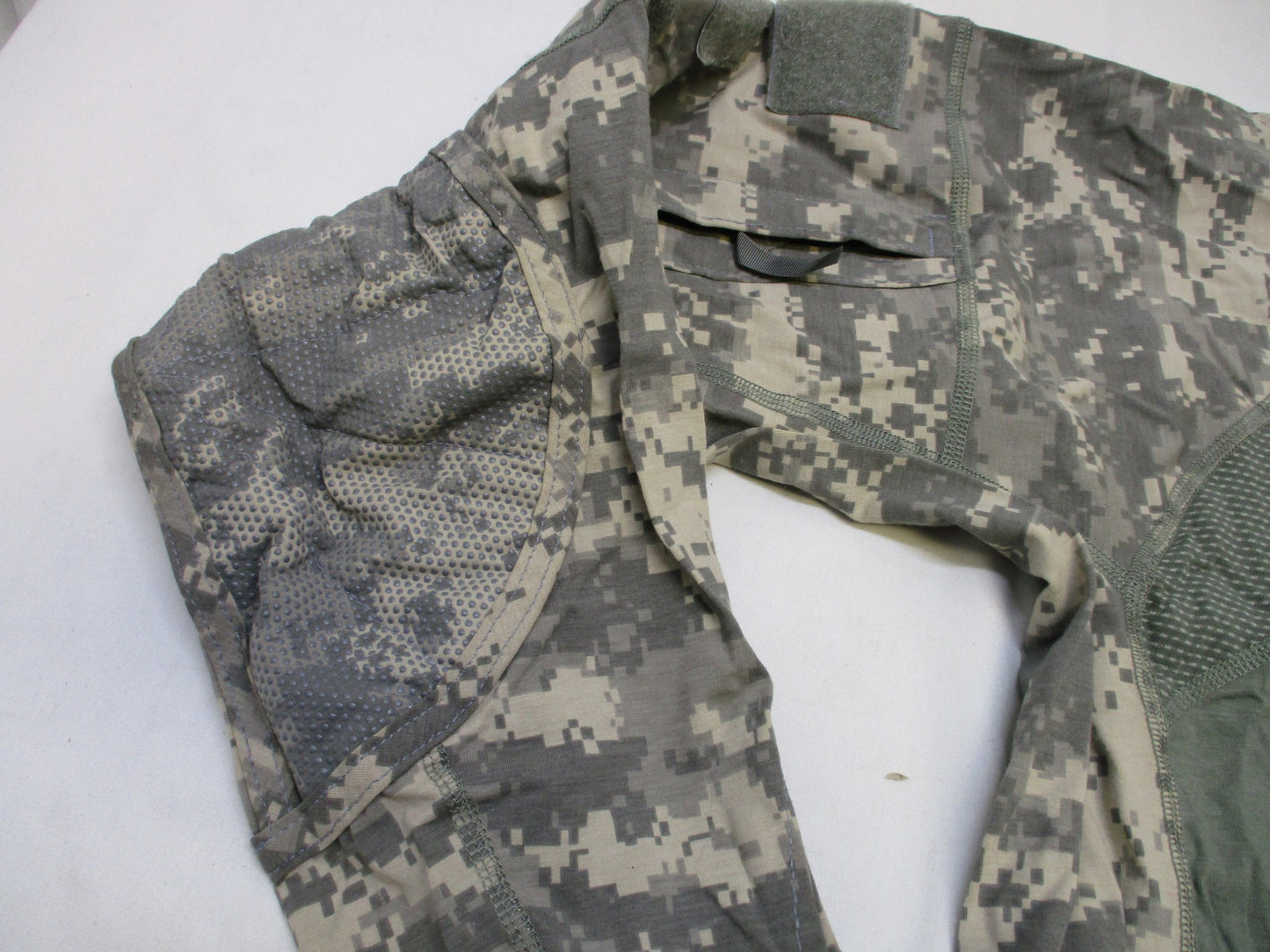 Digital camouflage combat shirt by Centex Military Gear, flame-resistant Army ACU digital pattern, size medium, UCP design.