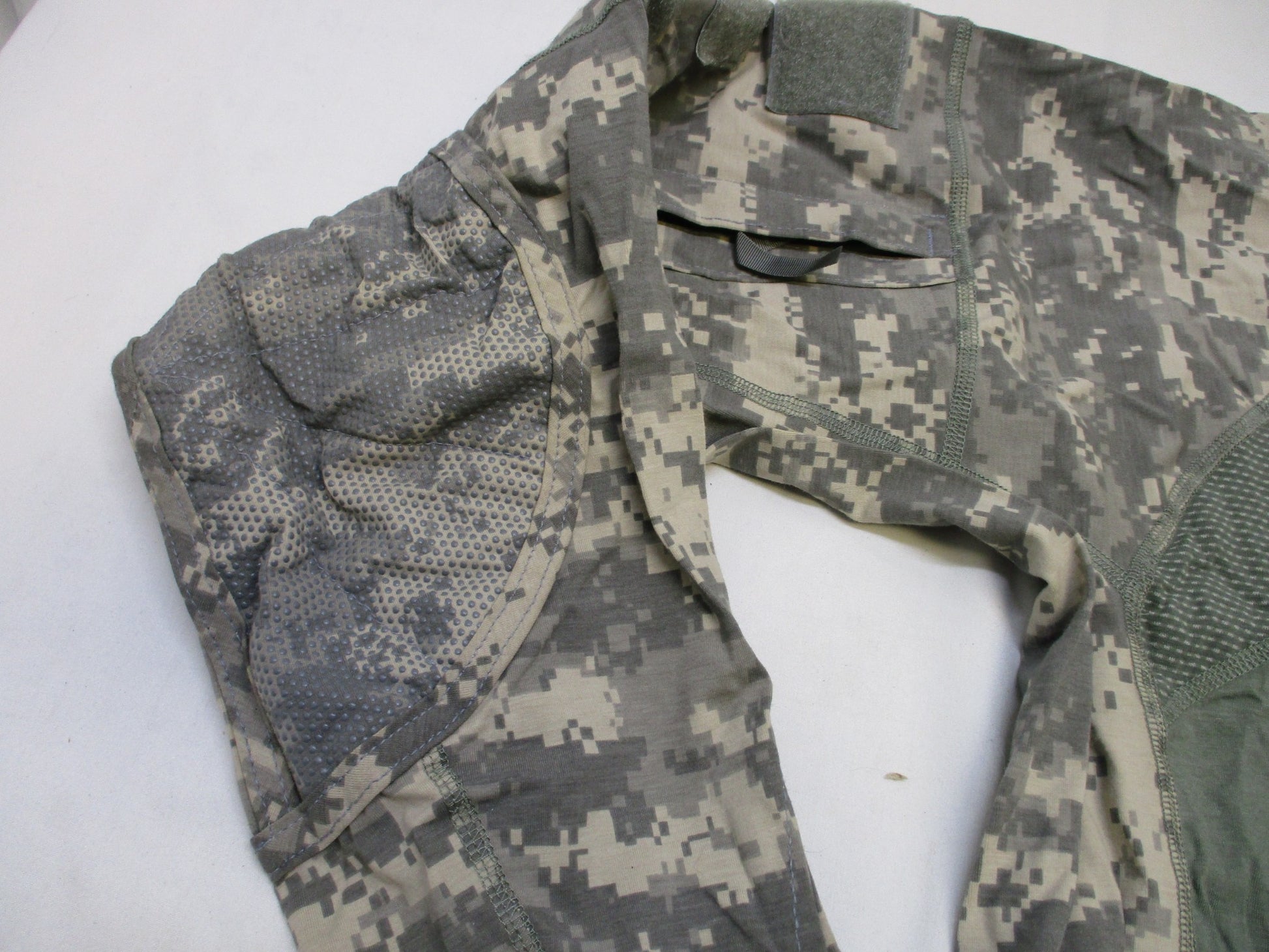 Digital camouflage combat shirt by Centex Military Gear, flame-resistant Army ACU digital pattern, size medium, UCP design.