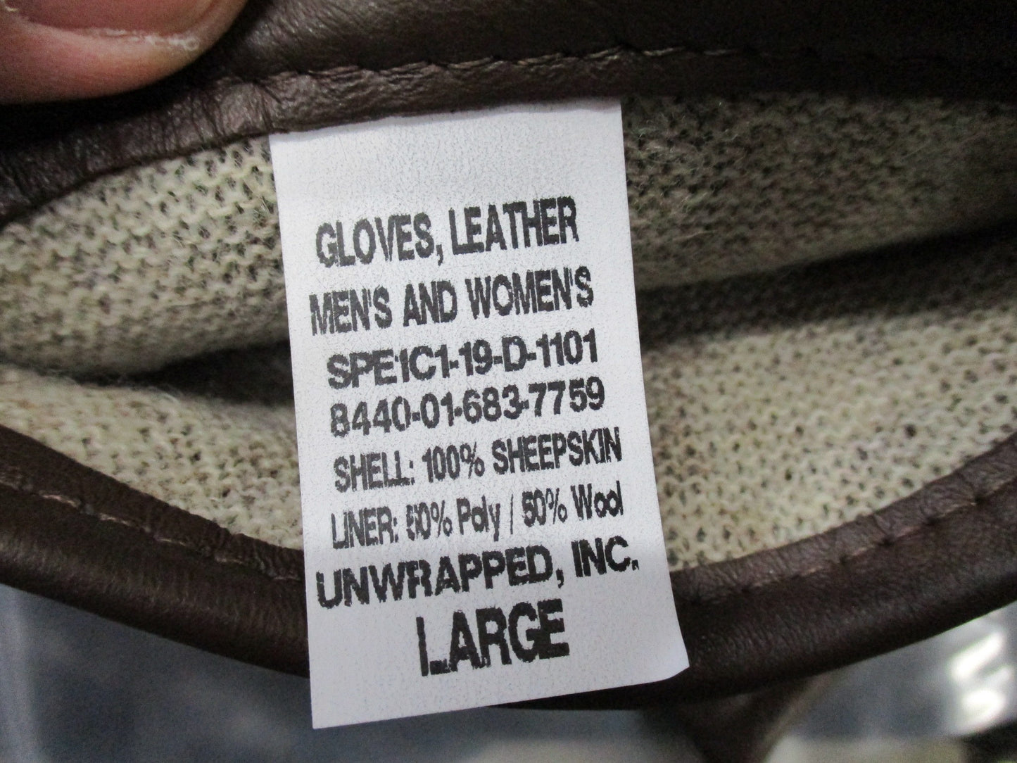 Used US Army Green Service Uniform AGSU Unisex Leather Walnut Dress Gloves Large - Centex Military Gear