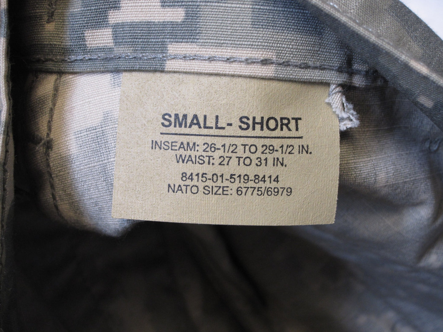 NEW USGI ARMY ISSUE ACU DIGITAL COMBAT UNIFORM PANTS 50/50 COTTON/NYLON BOTTOMS - Centex Military Gear