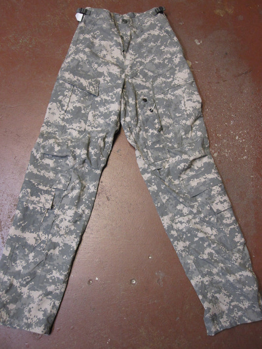 Army ACU Digital Aircrew Trousers by Centex Military Gear, small/short UCP aviation fueler pants with multiple pockets and durable fabric.