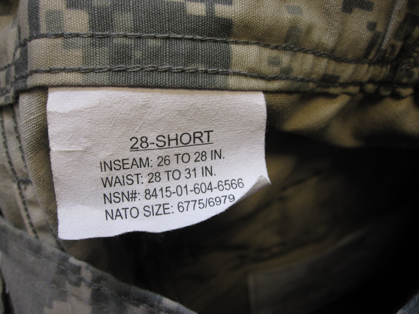 NEW USGI ARMY ISSUE ACU DIGITAL COMBAT UNIFORM PANTS 50/50 COTTON/NYLON BOTTOMS - Centex Military Gear