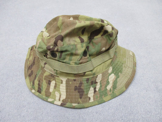USED OEF SUN HAT USGI ARMY ISSUE OCP MULTICAM BOONIE CAP BUCKET HAT SZ: 7 BUSH - Centex Military Gear