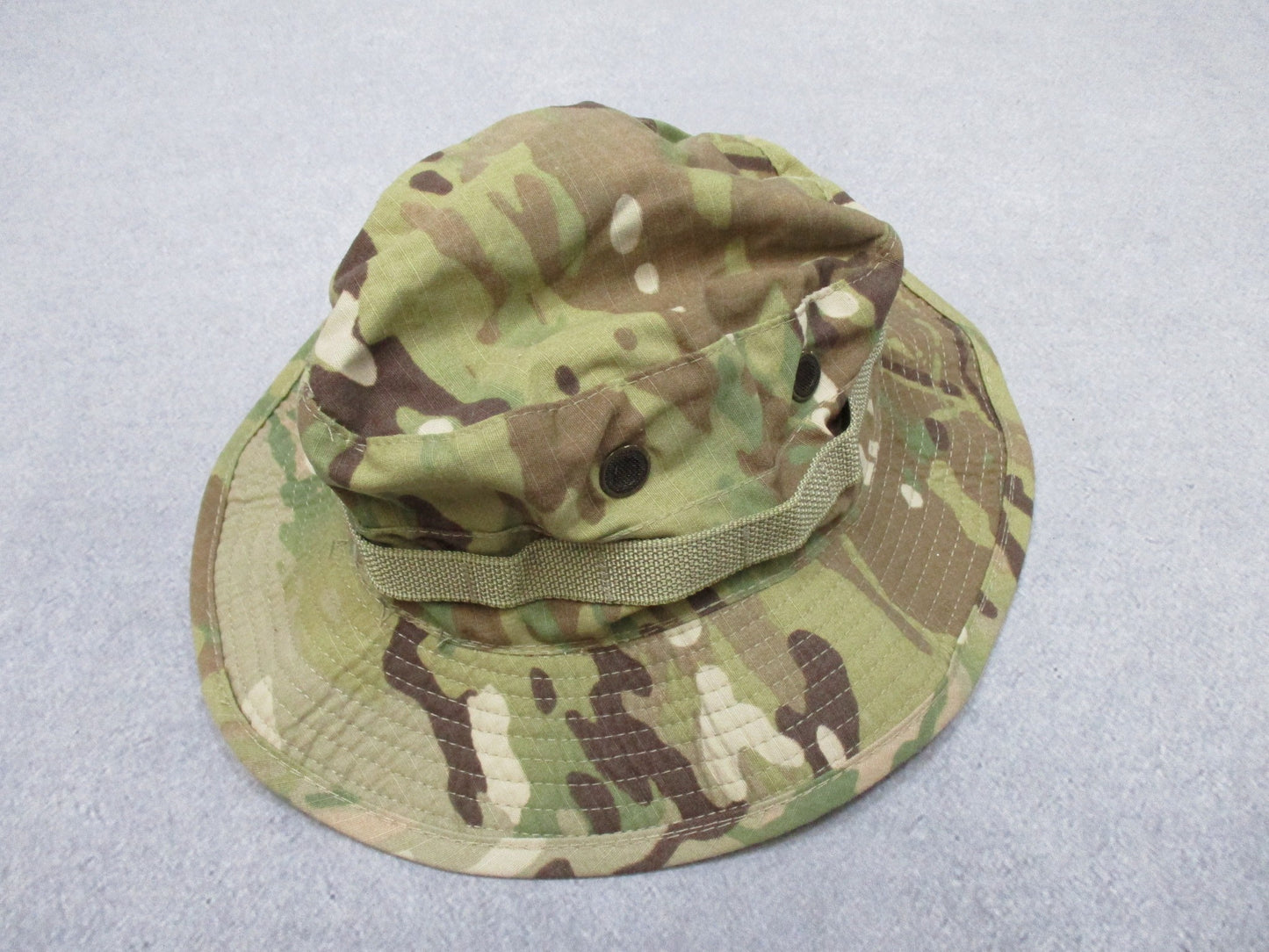 USED OEF SUN HAT USGI ARMY ISSUE OCP MULTICAM BOONIE CAP BUCKET HAT SZ: 7 BUSH - Centex Military Gear