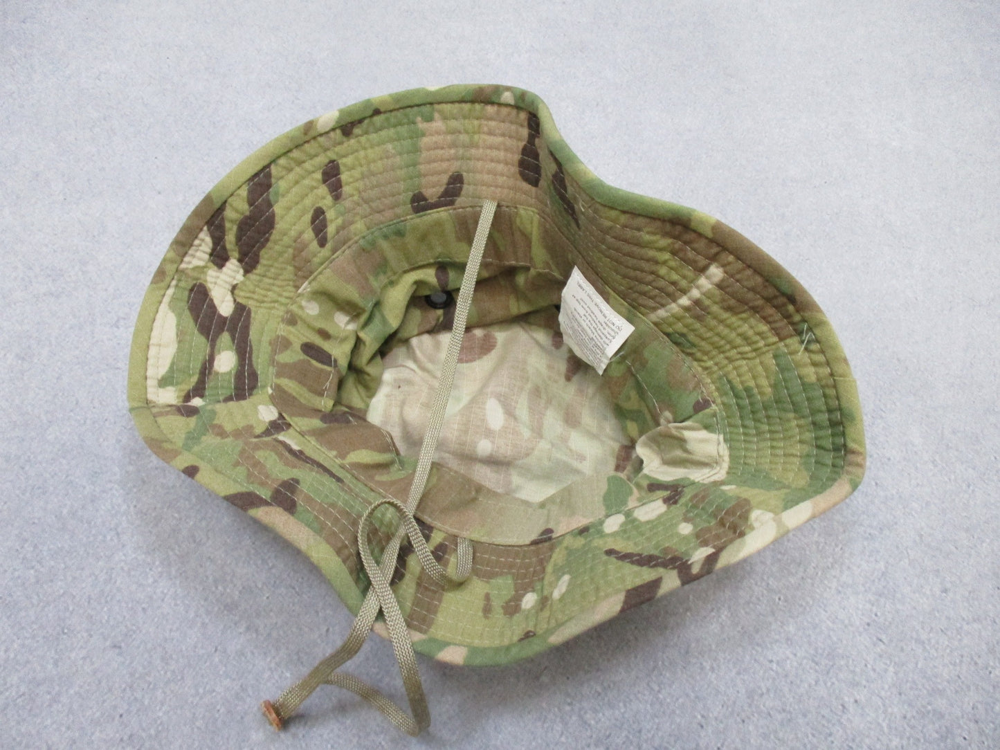 USED OEF SUN HAT USGI ARMY ISSUE OCP MULTICAM BOONIE CAP BUCKET HAT SZ: 7 BUSH - Centex Military Gear