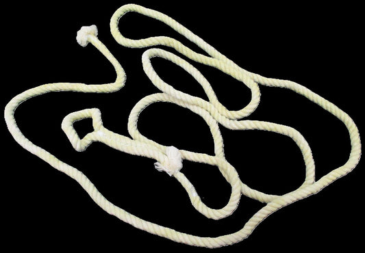 US MILITARY U.S.G.I SHELTER HALF TENT WHITE GUY CORD ROPE QTY (1) STRING (USED)