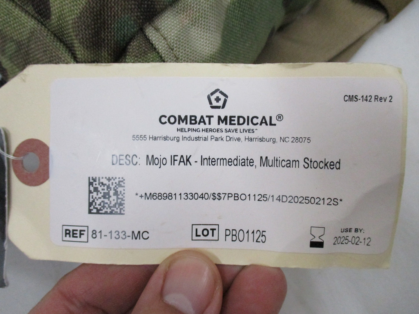 MOJO IFAK INTERMEDIATE KIT STOCKED MULTICAM DROP LEG or MOLLE POUCH MILITARY KIT