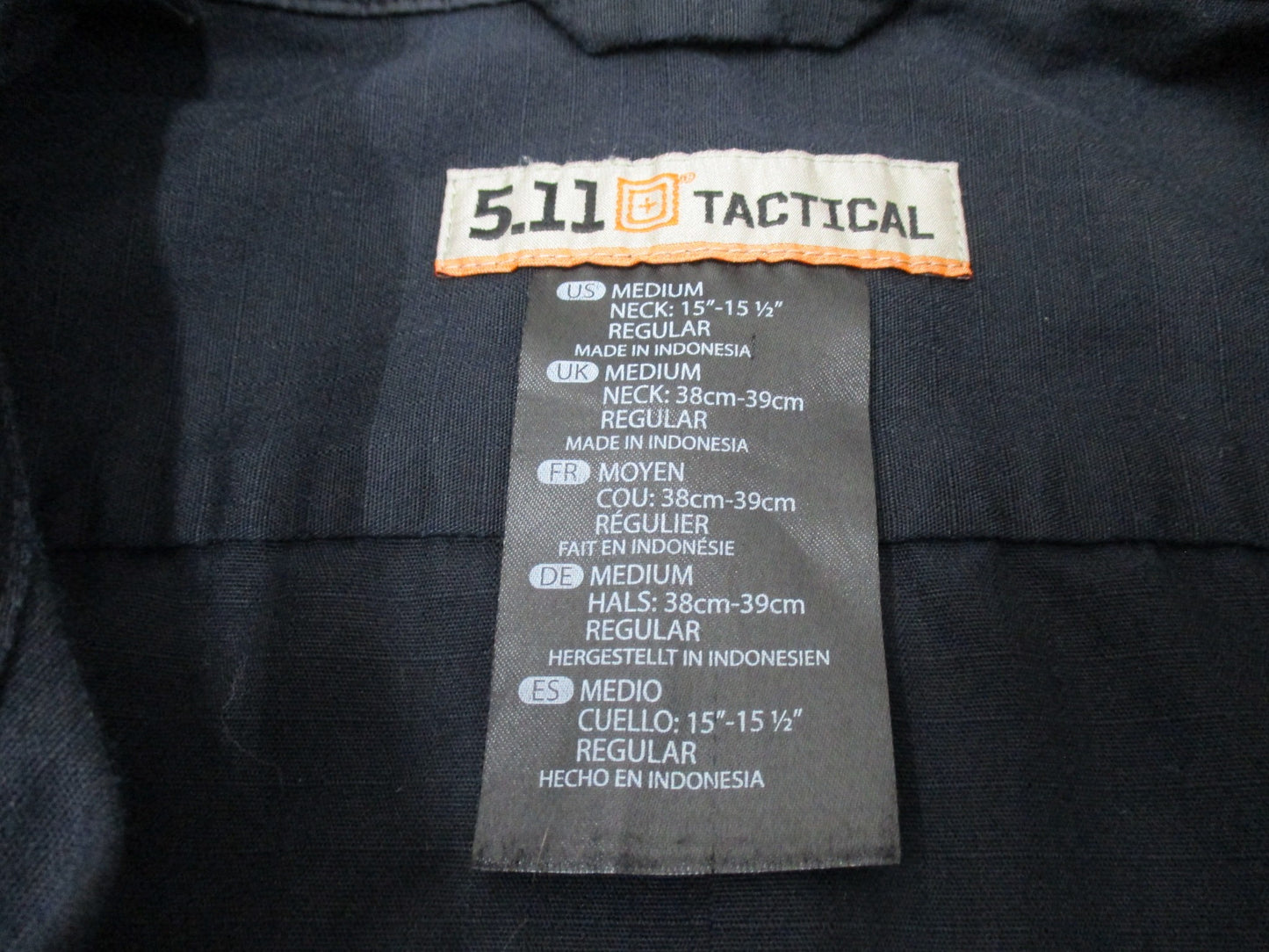 5.11 TACTICAL MIDNIGHT BLUE SECURITY LEO SHORT SLEEVE DRESS SHIRT MEDIUM/REGULAR