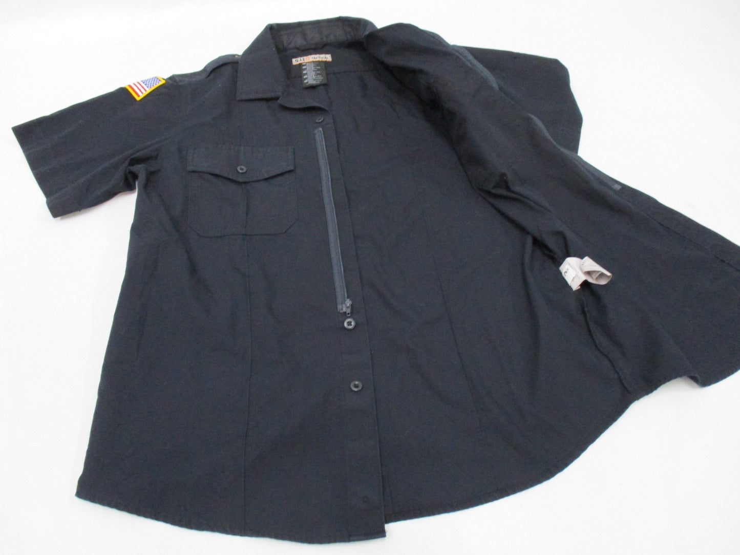 5.11 TACTICAL MIDNIGHT BLUE SECURITY LEO SHORT SLEEVE DRESS SHIRT MEDIUM/REGULAR