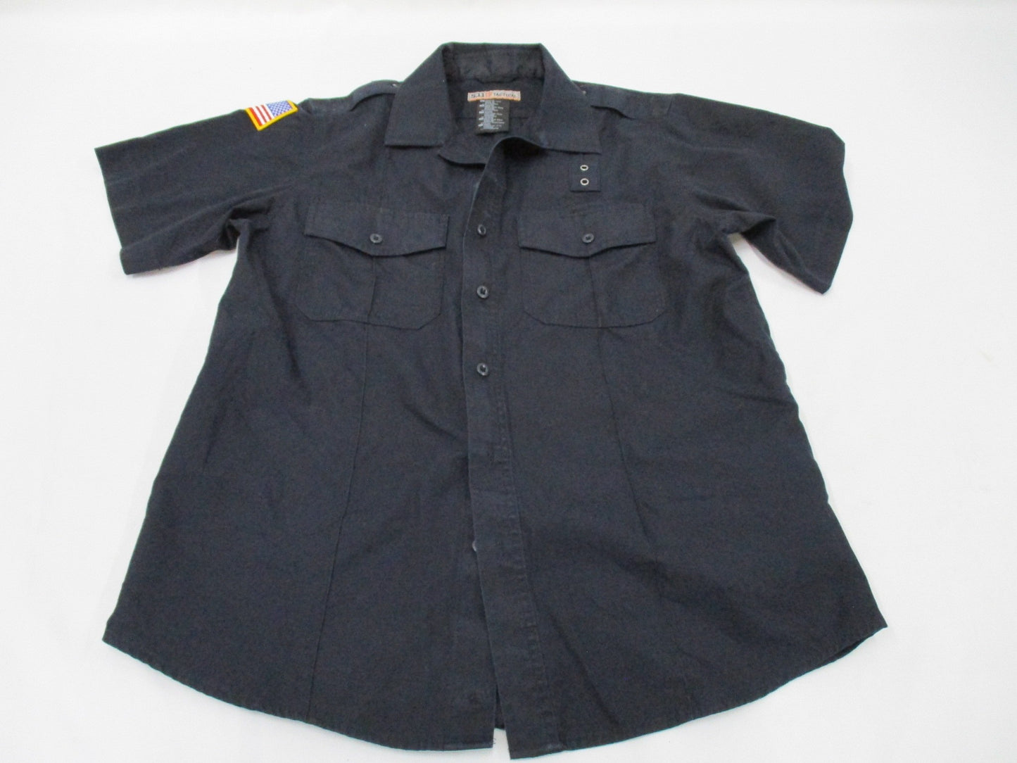 5.11 TACTICAL MIDNIGHT BLUE SECURITY LEO SHORT SLEEVE DRESS SHIRT MEDIUM/REGULAR