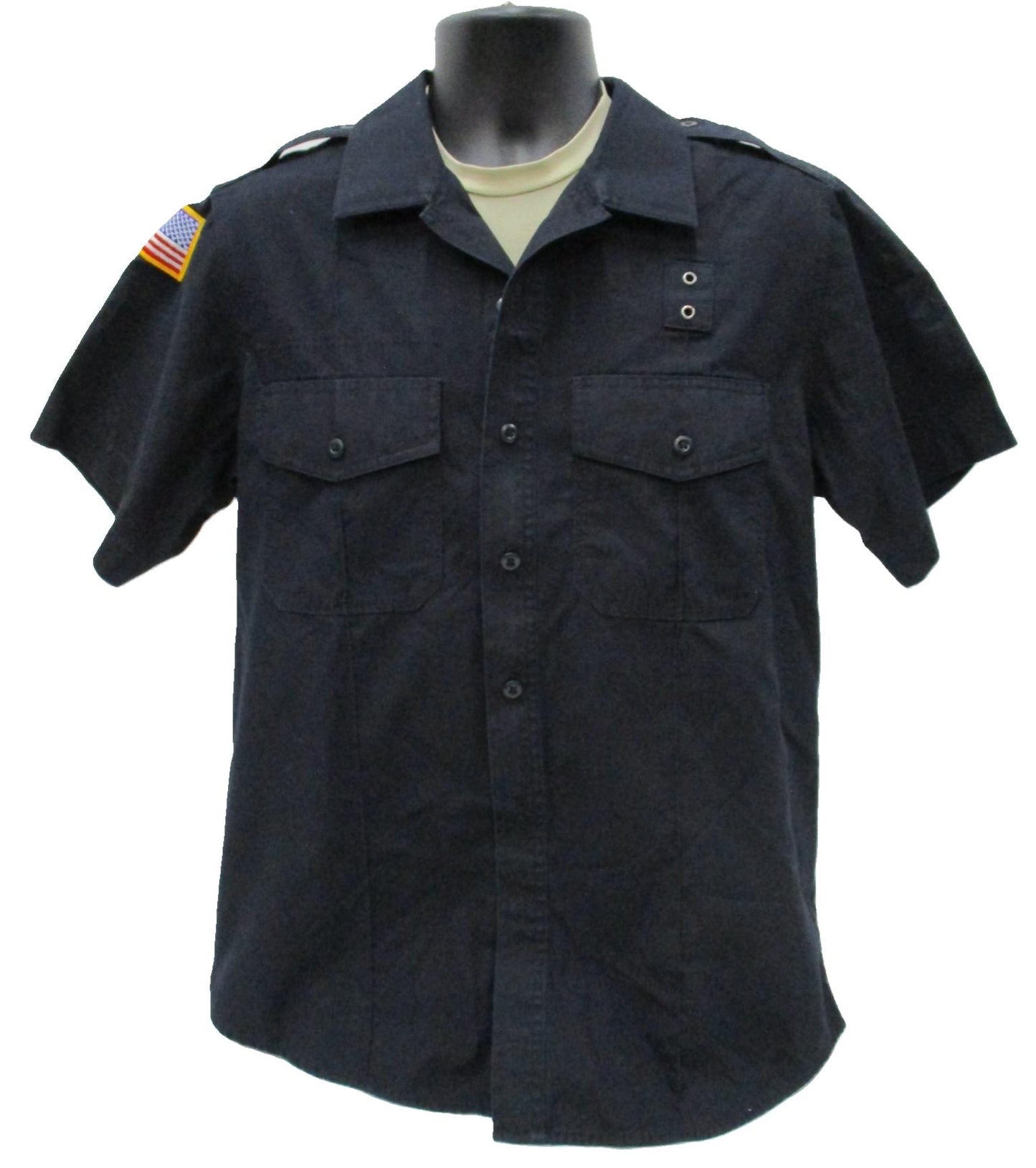 5.11 TACTICAL MIDNIGHT BLUE SECURITY LEO SHORT SLEEVE DRESS SHIRT MEDIUM/REGULAR