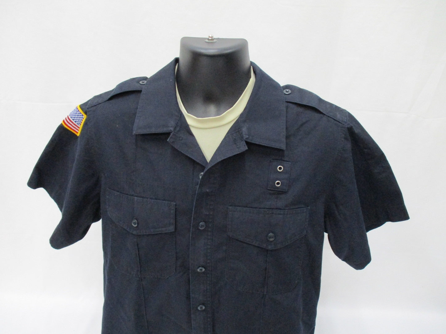 5.11 TACTICAL MIDNIGHT BLUE SECURITY LEO SHORT SLEEVE DRESS SHIRT MEDIUM/REGULAR
