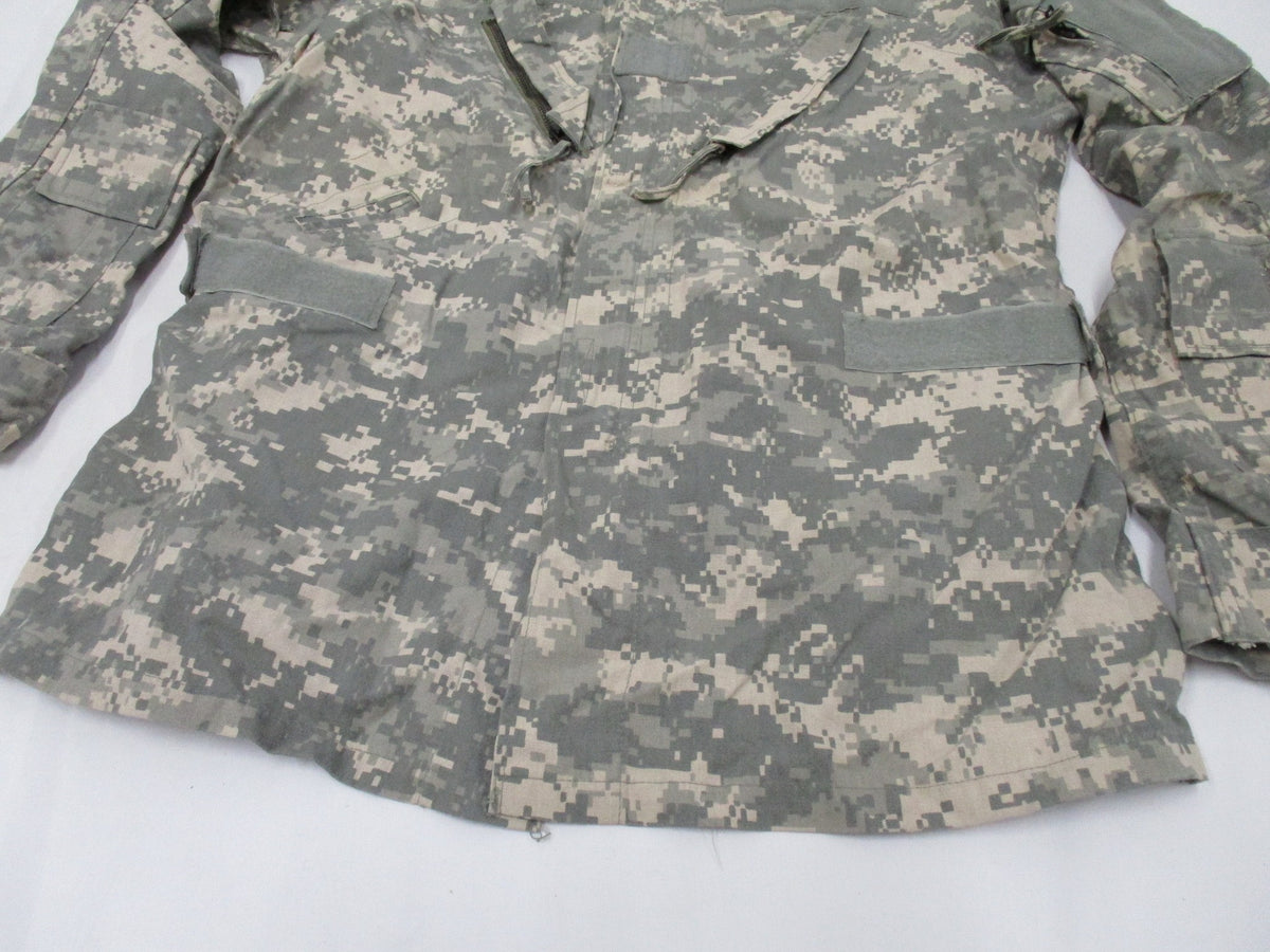 US Army aviation uniform shirt in digital ACU camouflage, aircrew combat top with aramid coat from Centex Military Gear.