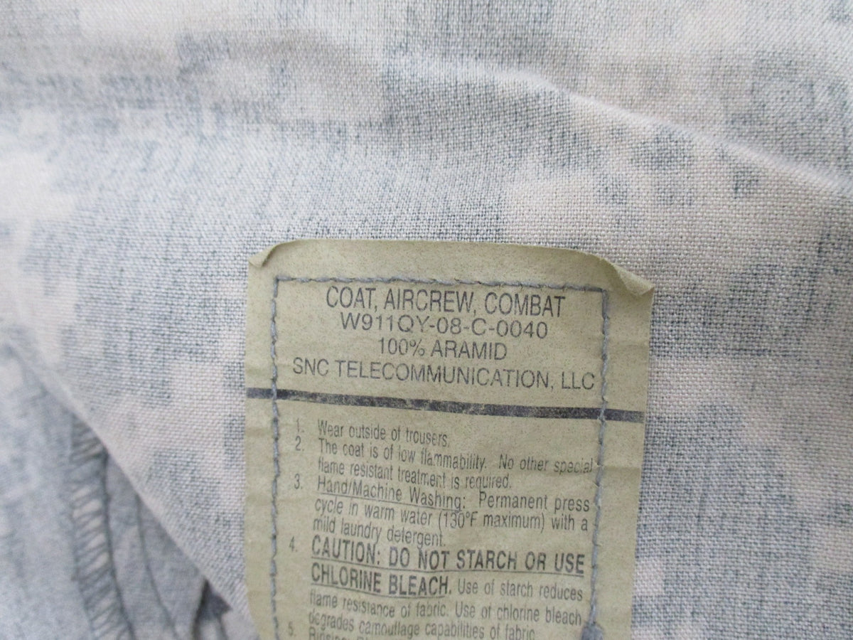 US Army aviation uniform shirt in digital ACU camouflage, featuring aircrew combat design with aramid coat fabric by Centex Military Gear.
