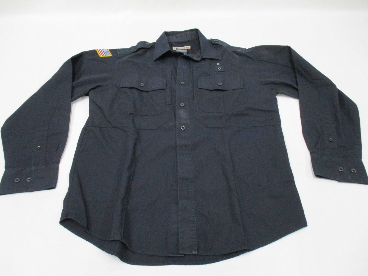 5.11 TACTICAL MIDNIGHT BLUE SECURITY LEO LONG SLEEVE DRESS SHIRT MEDIUM/REGULAR