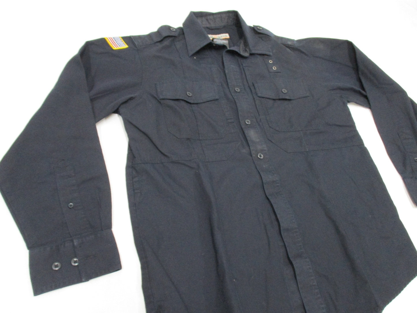 5.11 TACTICAL MIDNIGHT BLUE SECURITY LEO LONG SLEEVE DRESS SHIRT MEDIUM/REGULAR