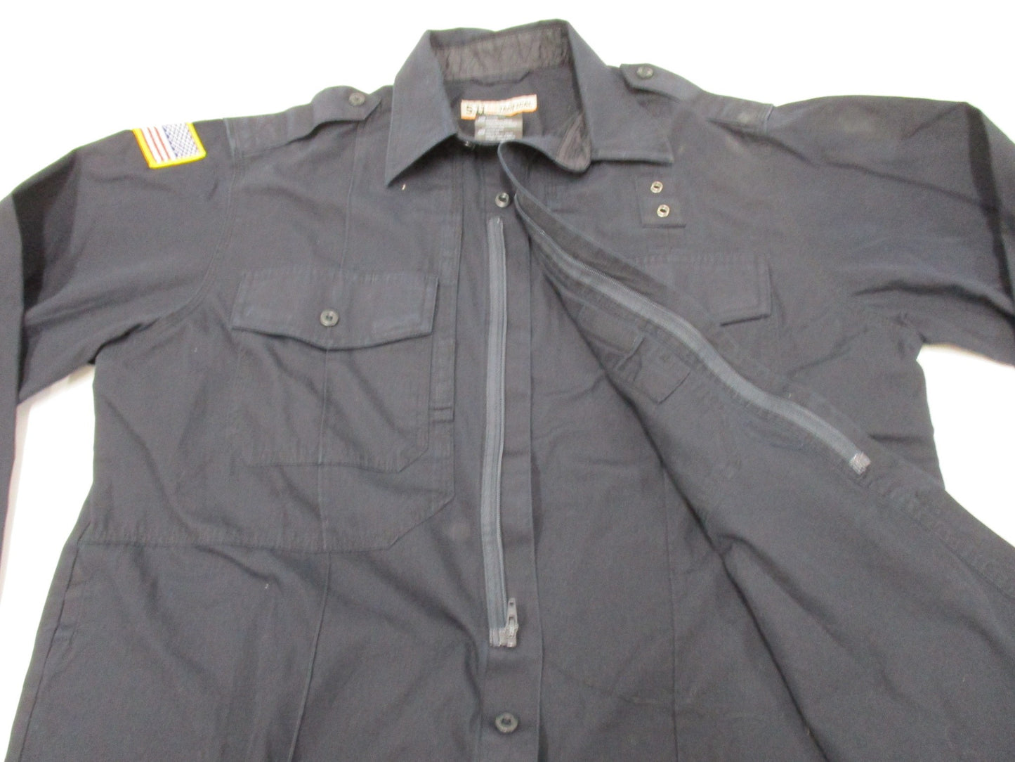 5.11 TACTICAL MIDNIGHT BLUE SECURITY LEO LONG SLEEVE DRESS SHIRT MEDIUM/REGULAR
