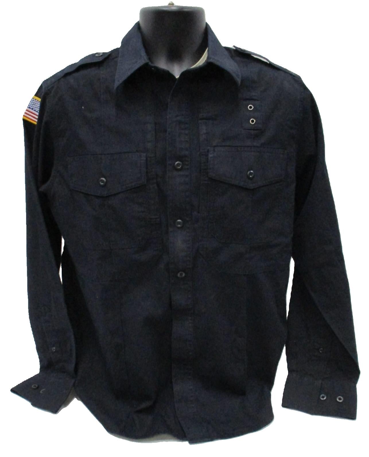 5.11 TACTICAL MIDNIGHT BLUE SECURITY LEO LONG SLEEVE DRESS SHIRT MEDIUM/REGULAR