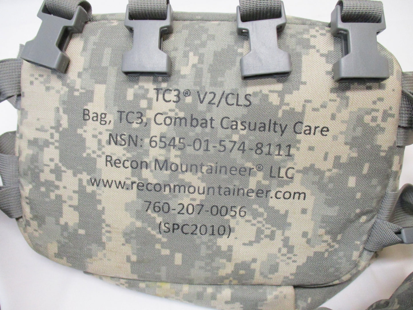 USGI CLS medical bag by Centex Military Gear in ACU Digital camouflage, empty Army Combat Lifesaver bag with multiple pockets