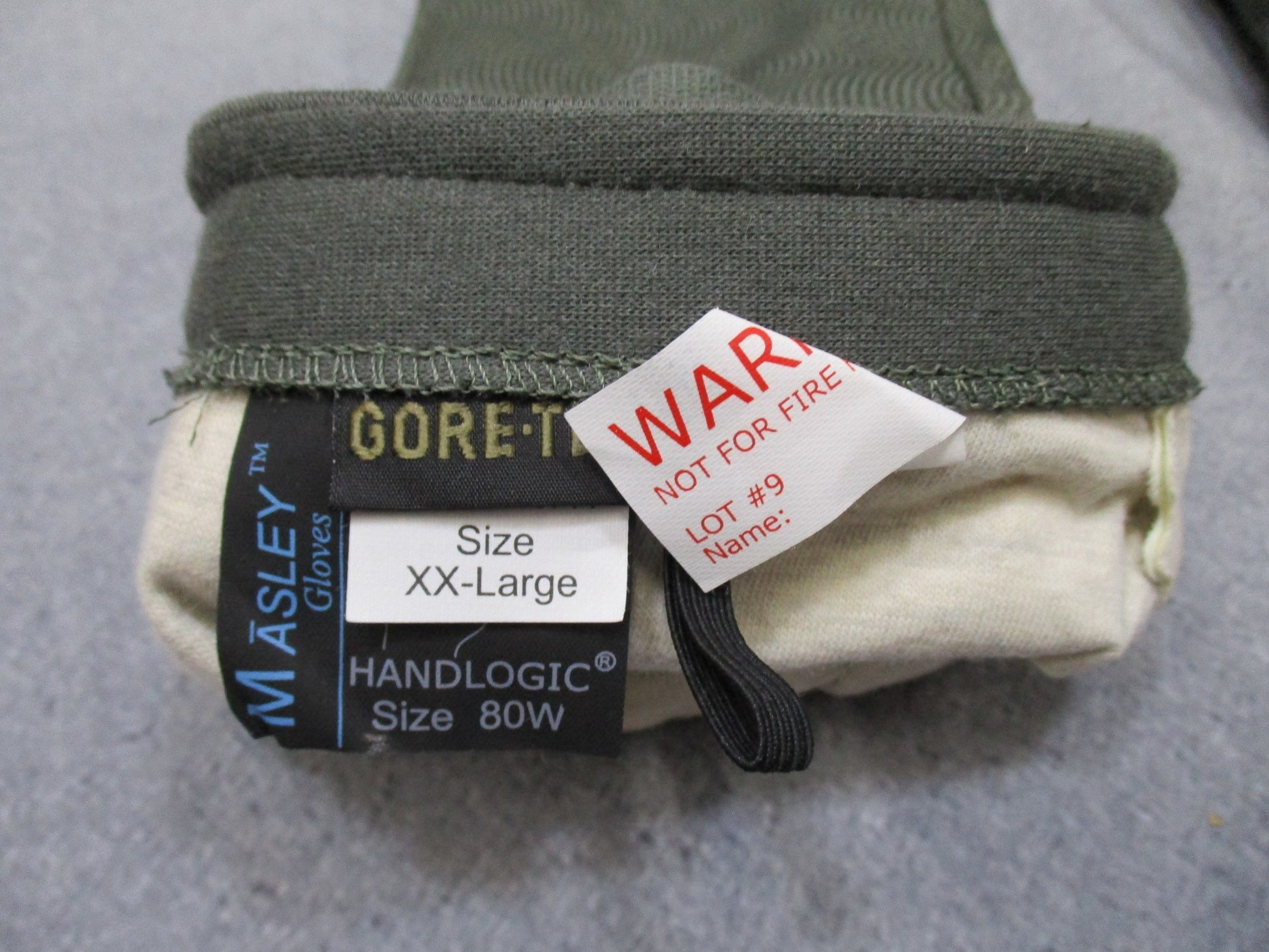 USED MASLEY MILITARY COLD WEATHER FLYERS GLOVES 2XL 80W CWF GORE-TEX NOMEX GLOVE - Centex Military Gear
