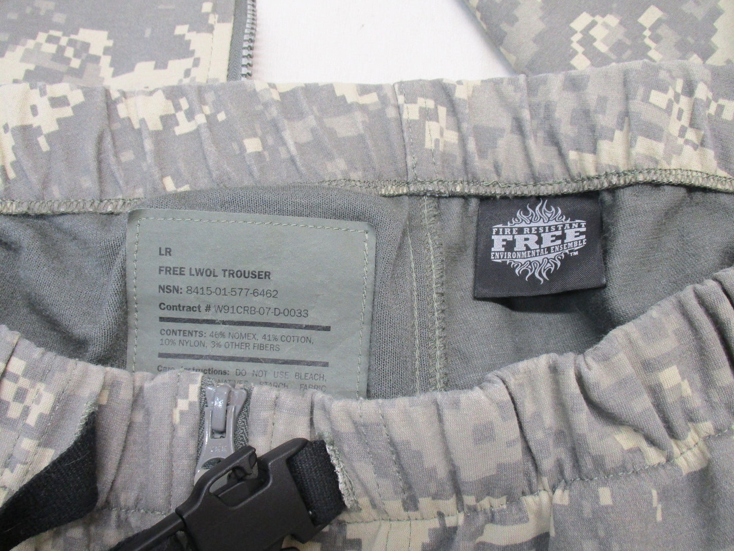 ARMY NOMEX ACU DIGITAL LWOL TROUSER FREE PANTS LARGE-REGULAR 8415-01-577-6462