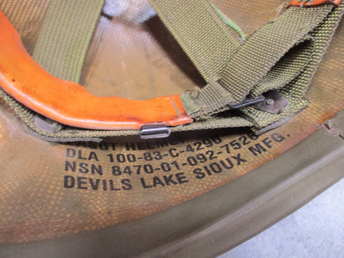 US Military PASGT Ballistic Helmet Small Made with Kevlar Level III-A OD Green