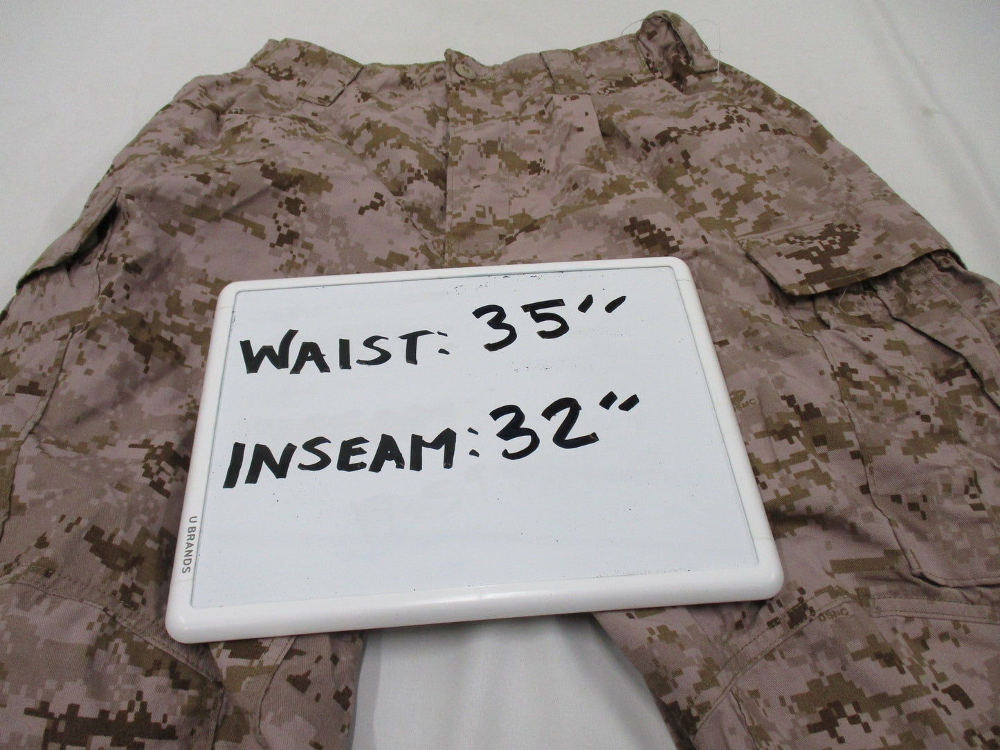 NEW USMC DESERT MARPAT FROG COMBAT PANTS MEDIUM/REGULAR MARINES ENSEMBLE TROUSER