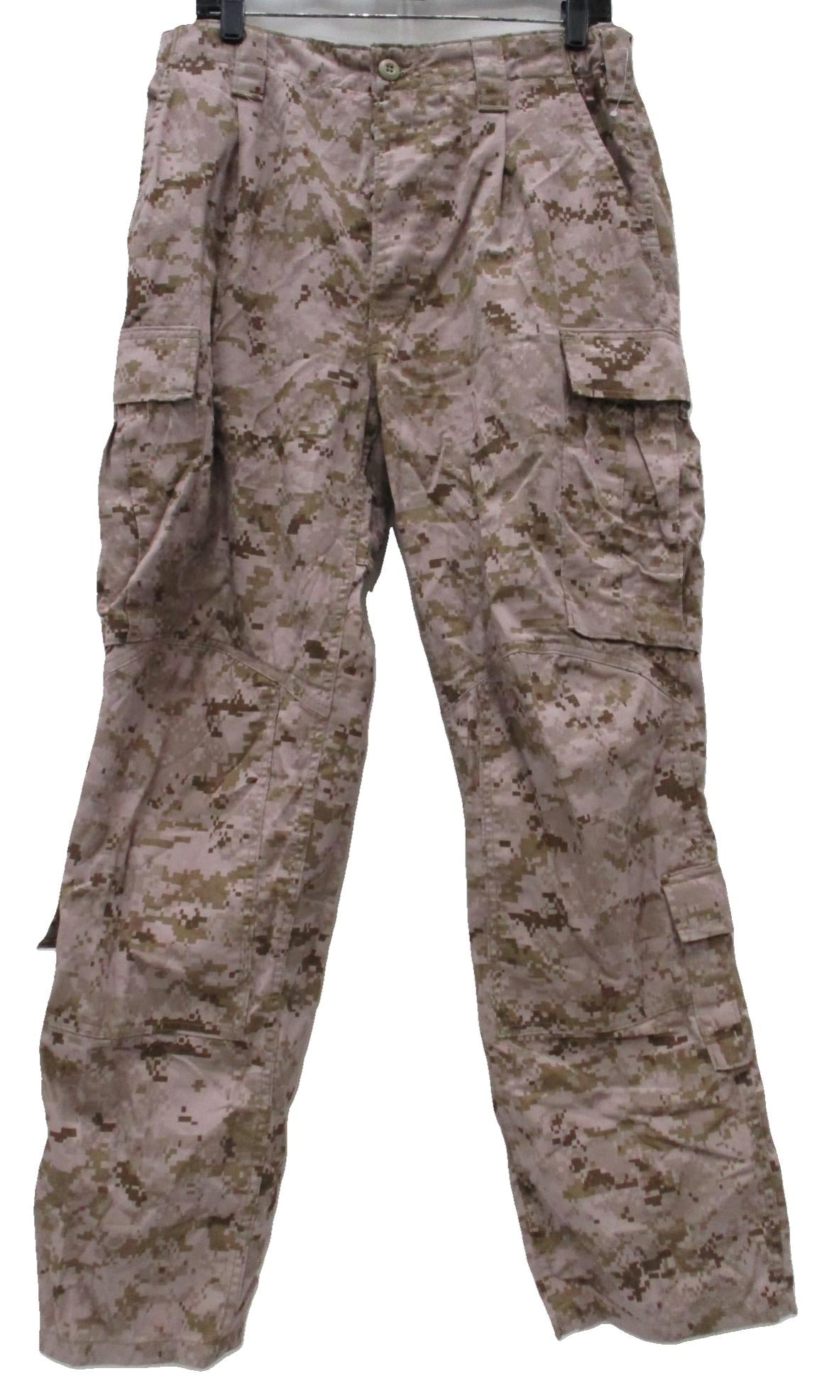 NEW USMC DESERT MARPAT FROG COMBAT PANTS MEDIUM/REGULAR MARINES ENSEMBLE TROUSER