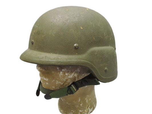 USGI PASGT Made with Kevlar Ballistic Helmet Medium OD Green Military Surplus