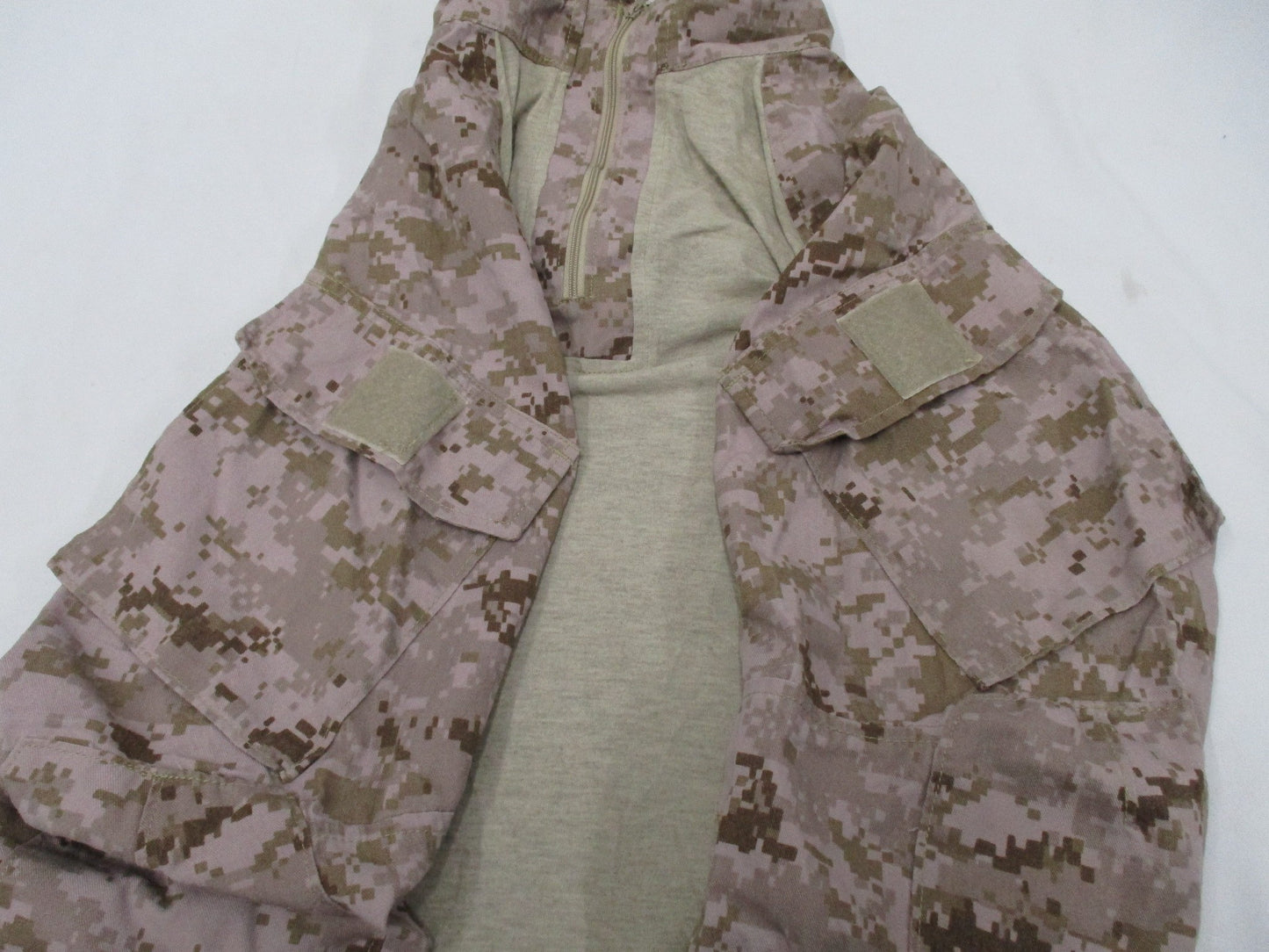 USMC Issue Desert MARPAT FR Combat Shirt by Centex Military Gear, medium/regular size, featuring desert camouflage and tactical design.