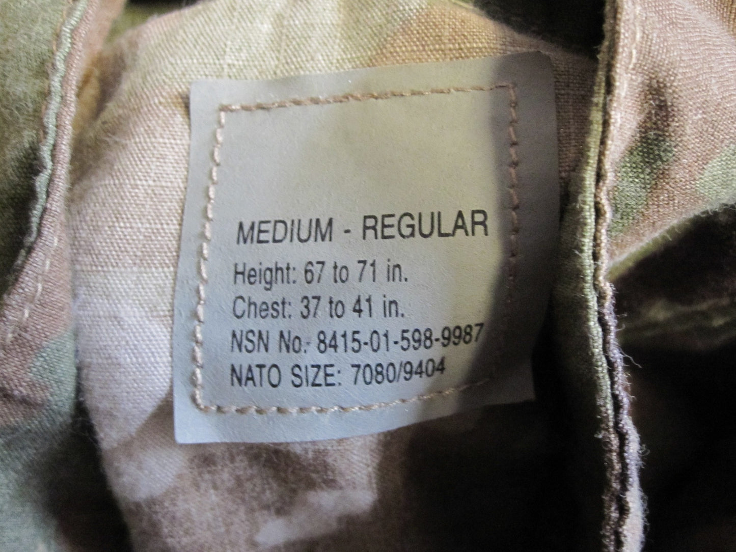 US ARMY AIR FORCE FLAME RESISTANT SHIRT UNIFORM COAT OCP SCORPION MEDIUM/REGULAR