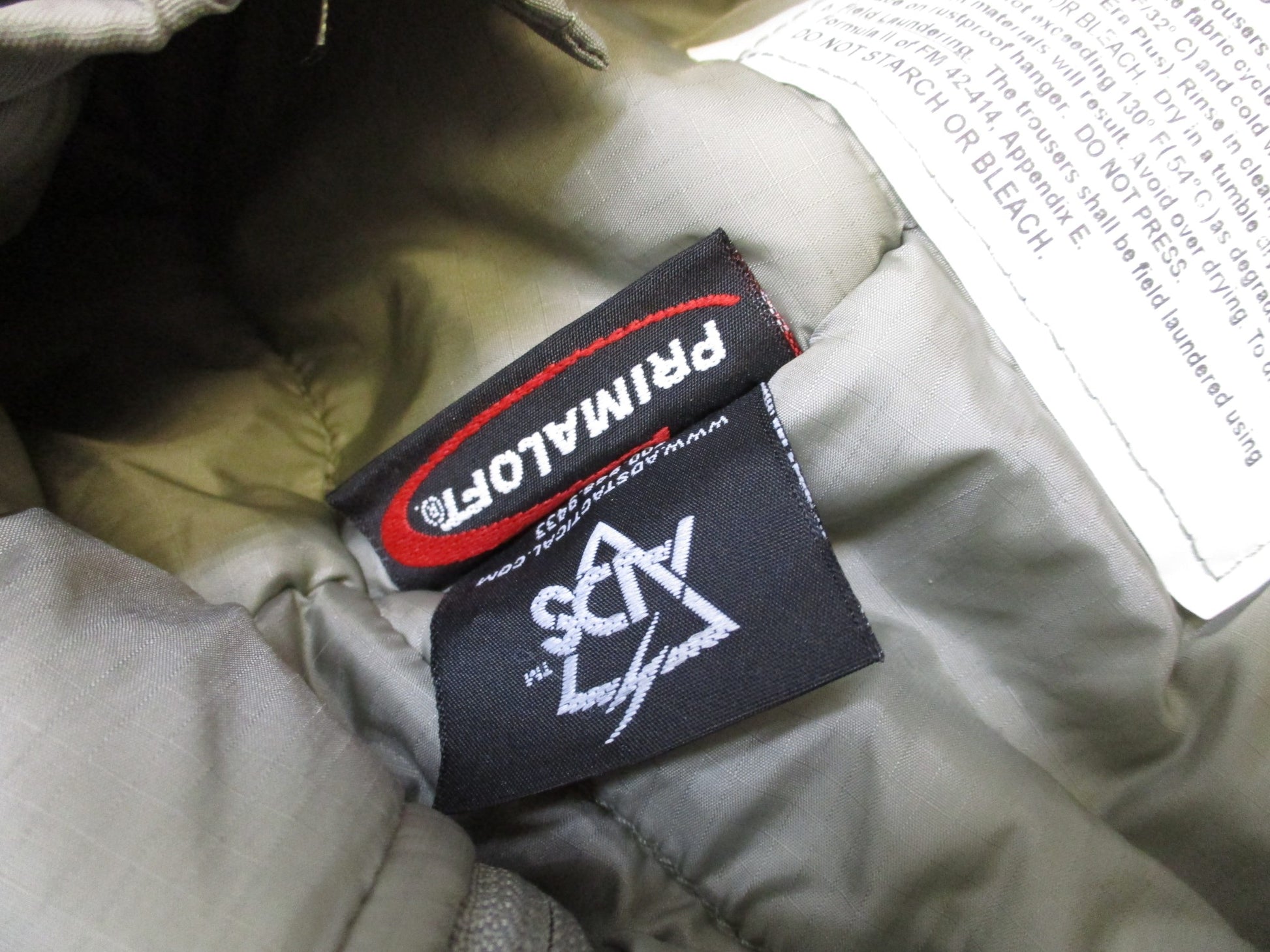 Centex Military Gear Primaloft Level 7 Extreme Cold Weather Trousers in medium/regular size, designed for extreme winter conditions