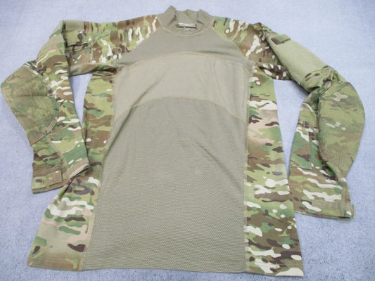 USED ARMY OCP MULTICAM COMBAT SHIRT FR HOT WEATHER TOP LARGE FIRE RETARDANT