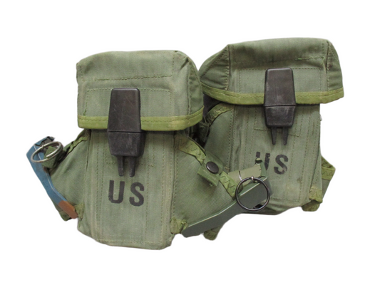 USGI ALICE LC-1 30 Round Magazine Pouch Set 2 OD Green 8465-00-001-6482 5.56/223 - Centex Military Gear