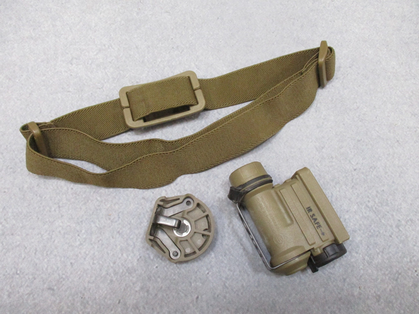 USED STREAMLIGHT SIDEWINDER COMPACT II HEADLAMP TACTICAL HELMET MOUNT FLASHLIGHT