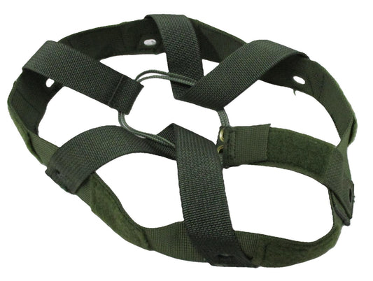 K-POT PASGT GROUND TROOP HELMET SUSPENSION LINER WEBBING GREEN STRAPS SMALL