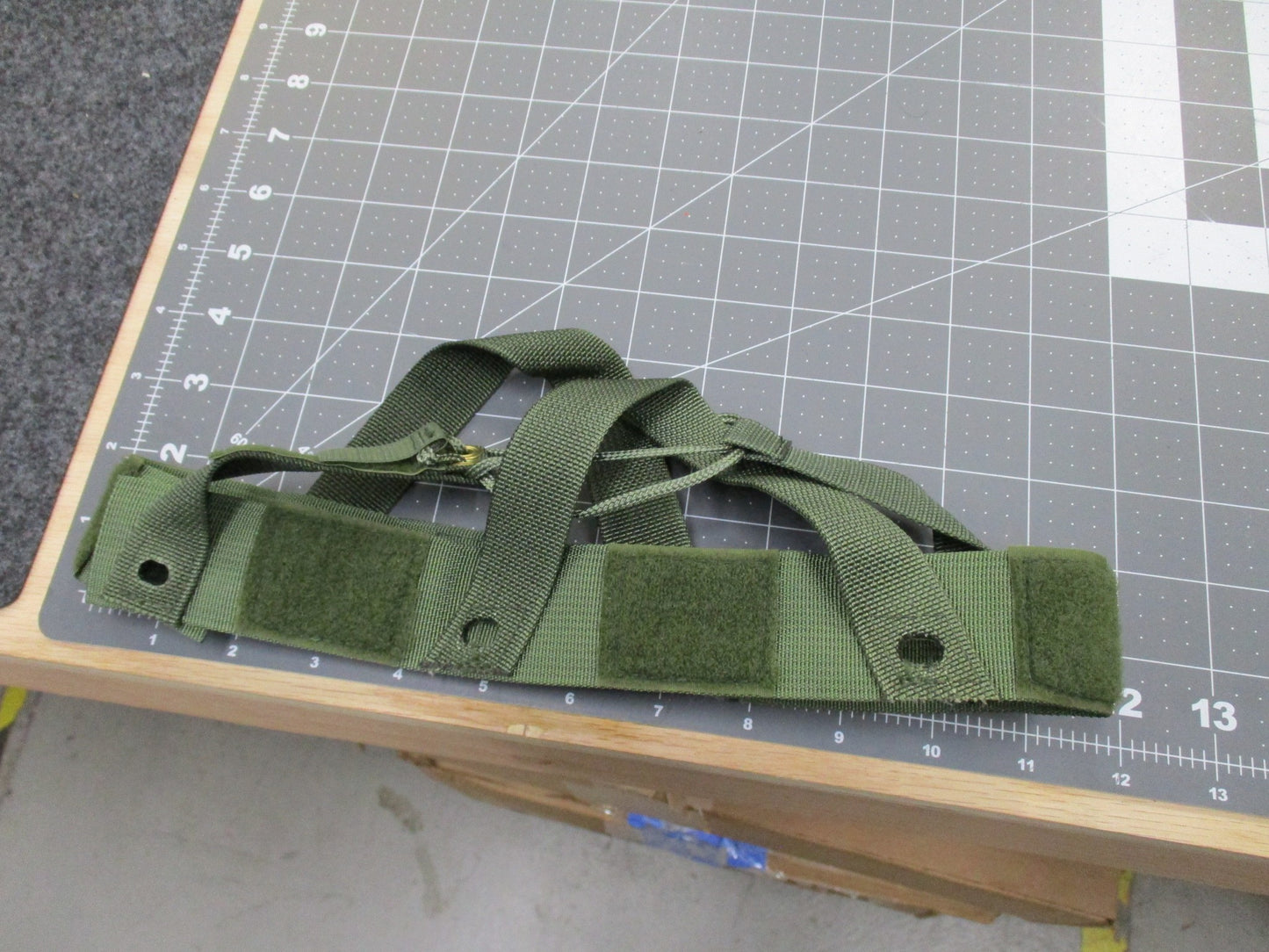 K-POT PASGT GROUND TROOP HELMET SUSPENSION LINER WEBBING GREEN STRAPS SMALL