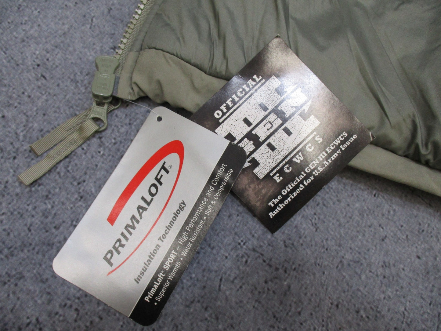 PRIMALOFT LEVEL 7 JACKET EXTREME COLD WEATHER X-LARGE/REGULAR 8415-01-538-6312 - Centex Military Gear