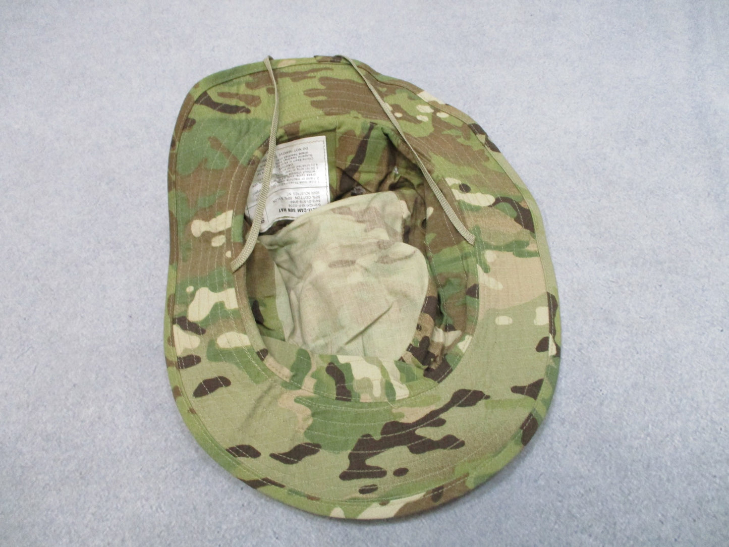 USED OEF SUN HAT USGI ARMY ISSUE OCP MULTICAM BOONIE CAP BUCKET HAT 7-1/8 BUSH