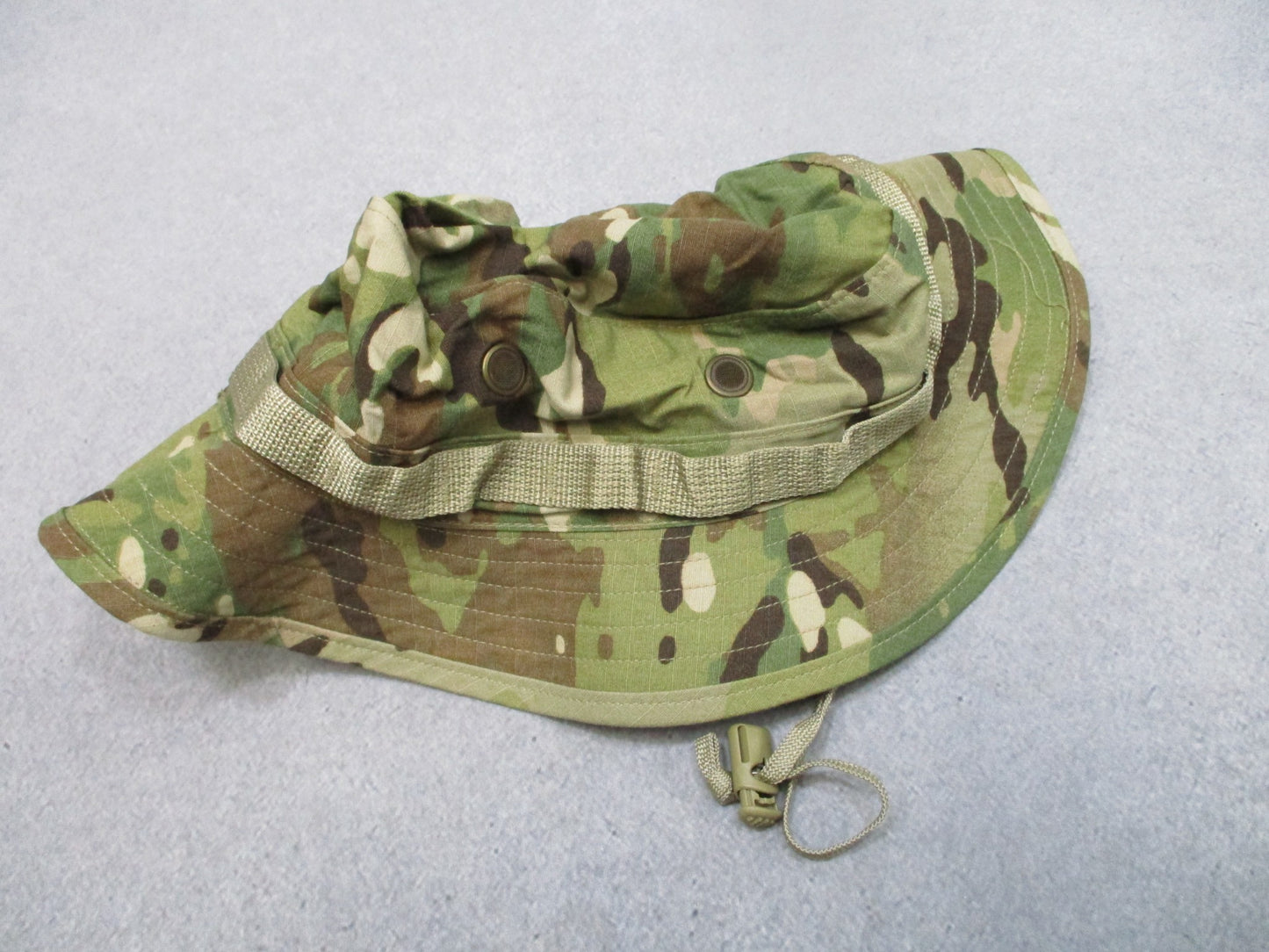 USED OEF SUN HAT USGI ARMY ISSUE OCP MULTICAM BOONIE CAP BUCKET HAT 7-1/8 BUSH