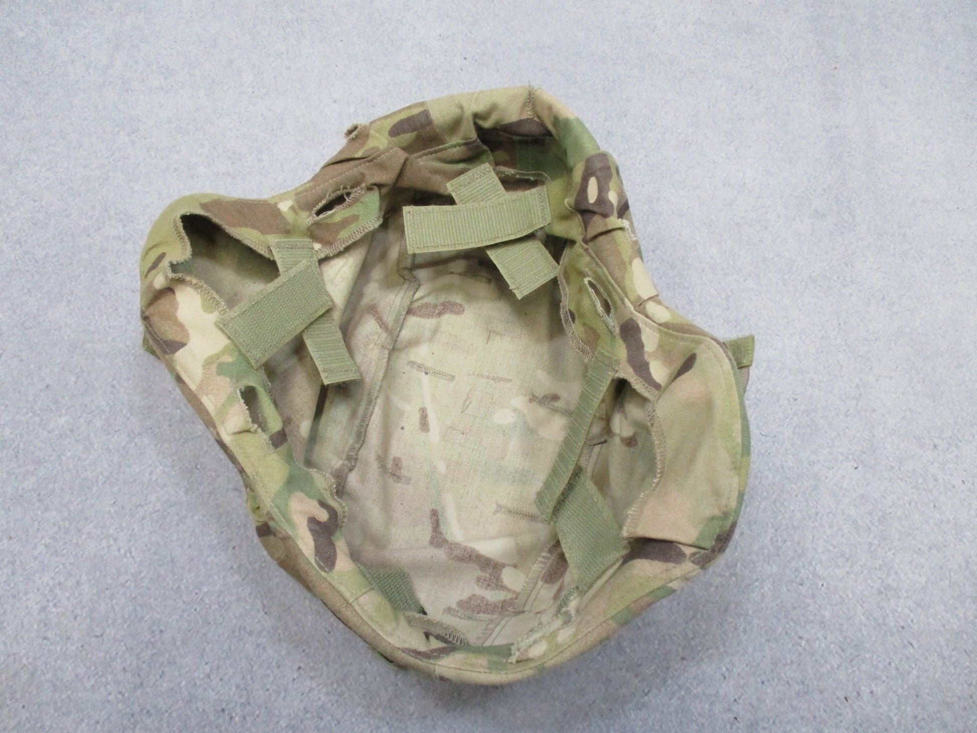 USED ARMY OCP MULTICAM HELMET COVER ACH ADVANCED COMBAT HELMET LARGE/X-LARGE - Centex Military Gear