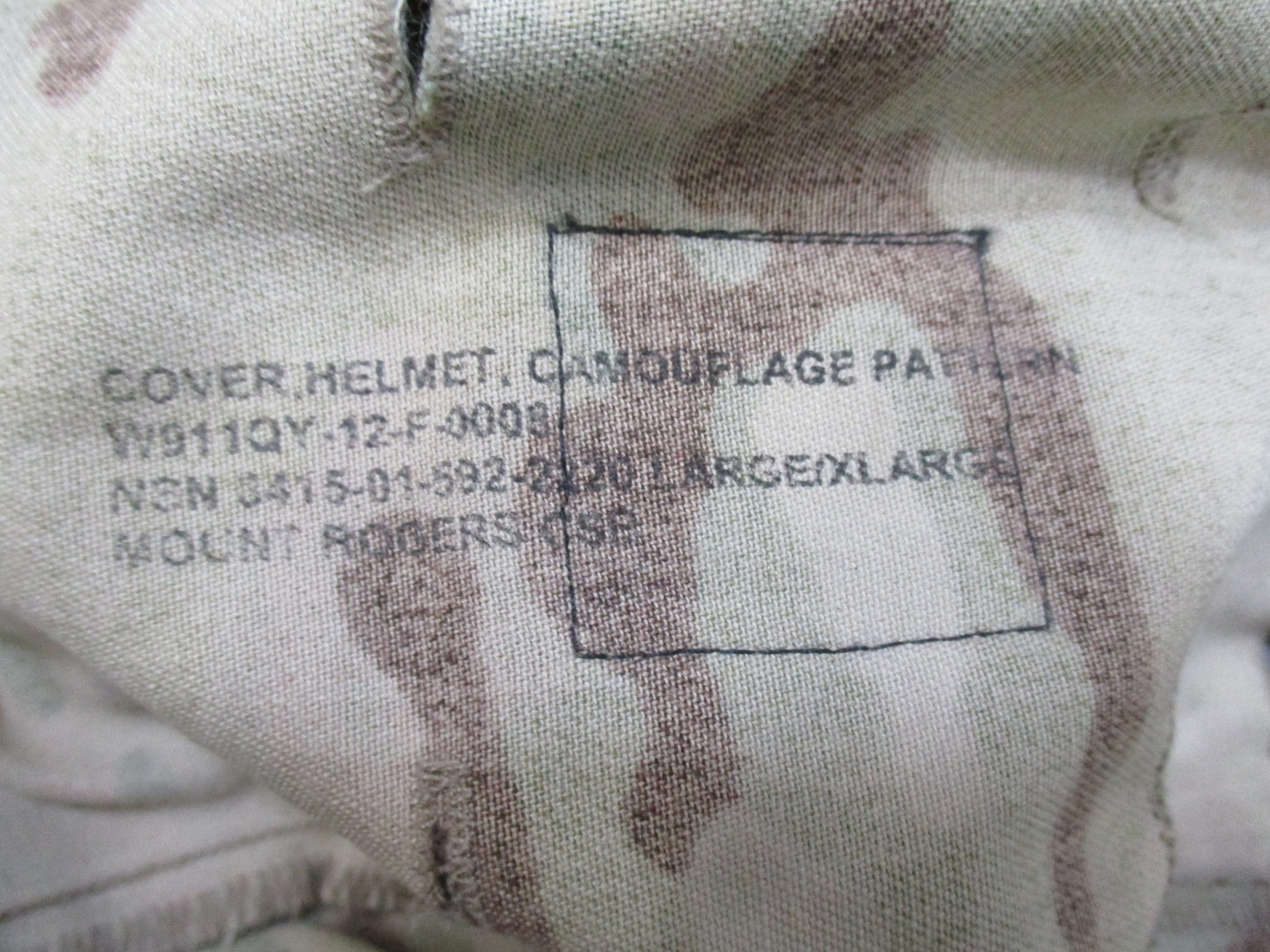 USED ARMY OCP MULTICAM HELMET COVER ACH ADVANCED COMBAT HELMET LARGE/X-LARGE - Centex Military Gear