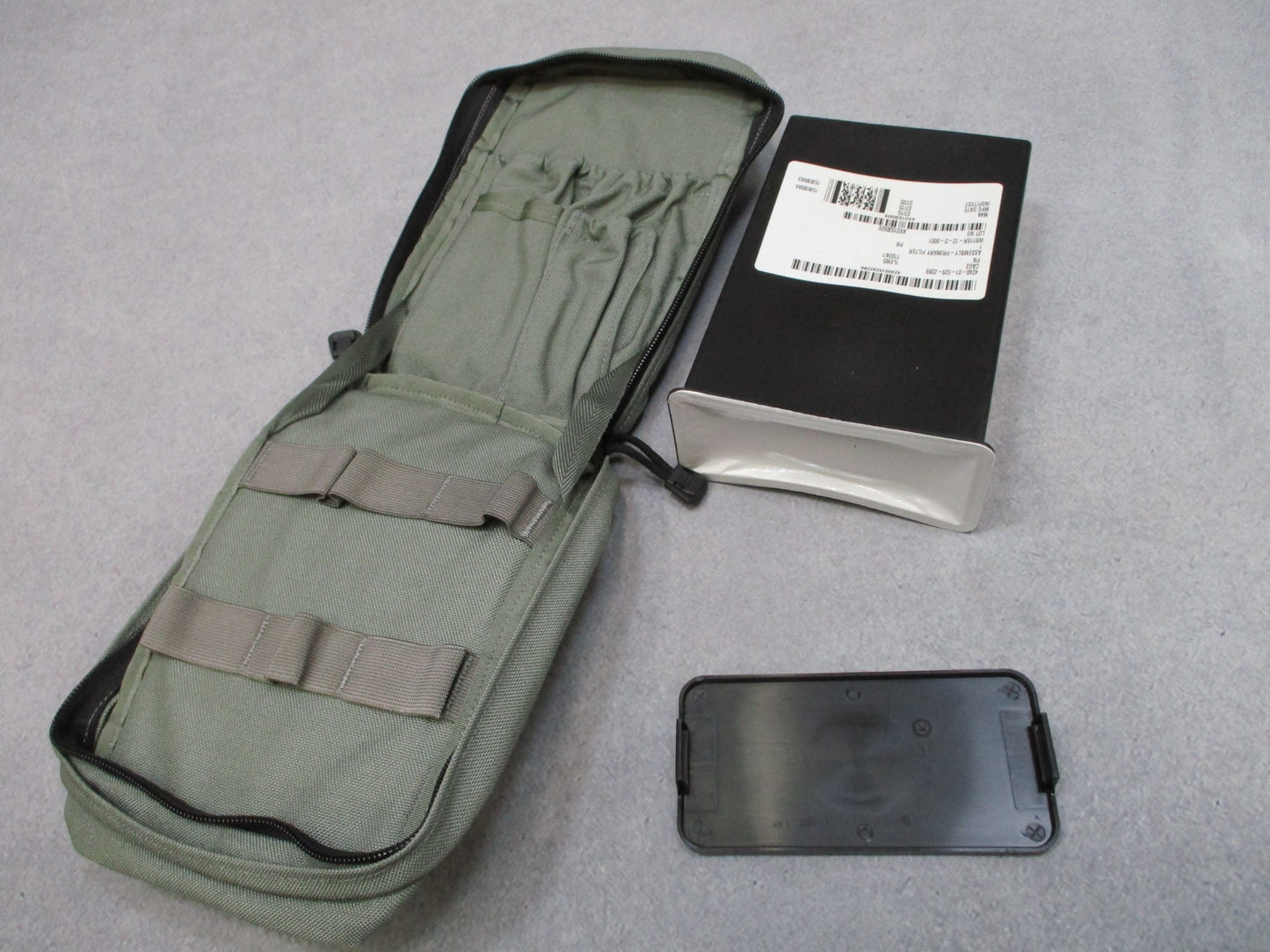 USGI M50 Gas Mask Primary Twin Filter MOLLE Pouch CBRN Carrier OD Green NOS
