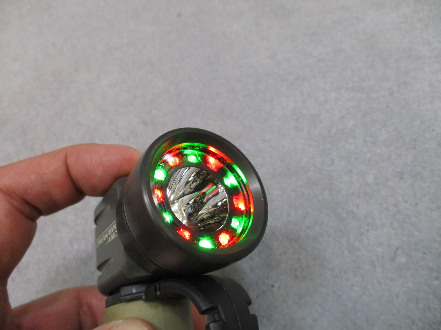 First-Light Tomahawk MC Tactical Flashlight Red Green White Finger Loop