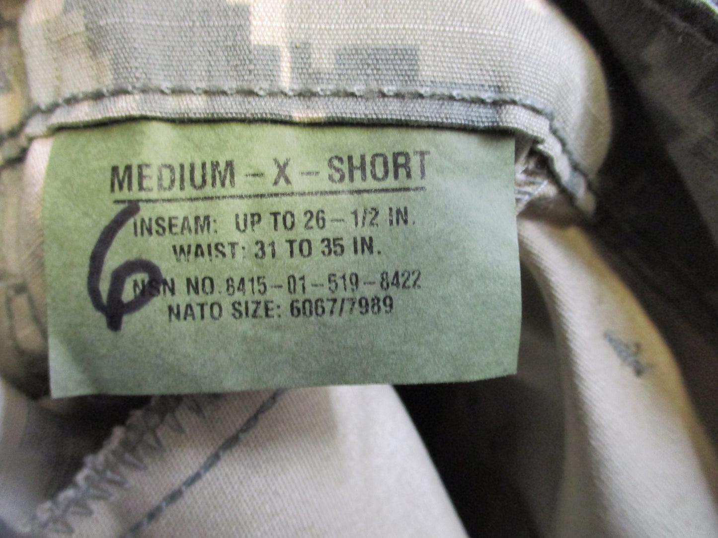 NEW USGI ARMY ISSUE ACU DIGITAL COMBAT UNIFORM PANTS 50/50 COTTON/NYLON BOTTOMS - Centex Military Gear