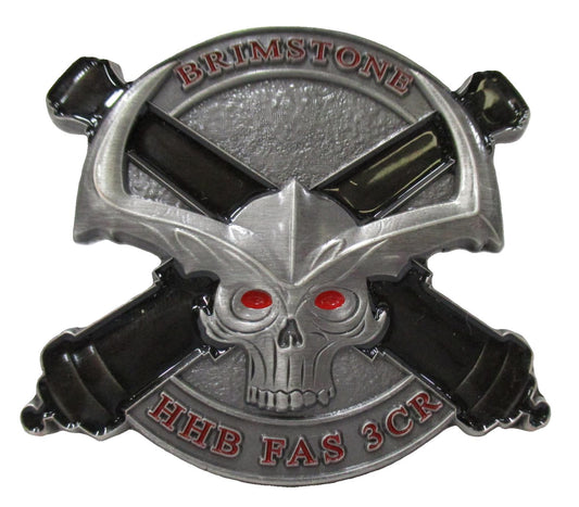 CHALLENGE COIN 3RD ACR BRAVE RIFLES HHB FAS 3CR BRIMSTONE BLOOD & STEEL SQUADRON