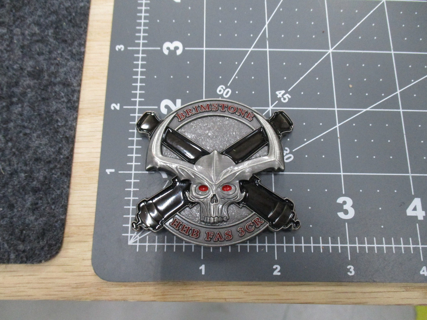 CHALLENGE COIN 3RD ACR BRAVE RIFLES HHB FAS 3CR BRIMSTONE BLOOD & STEEL SQUADRON